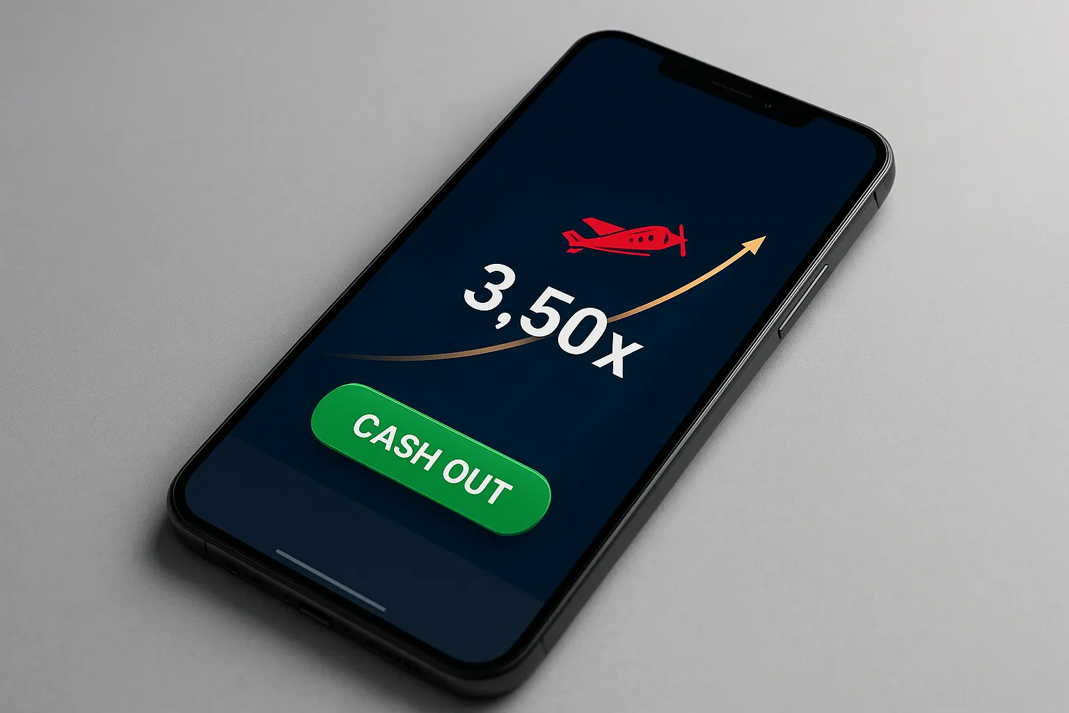 Interface of the popular Aviator crash game on a mobile screen