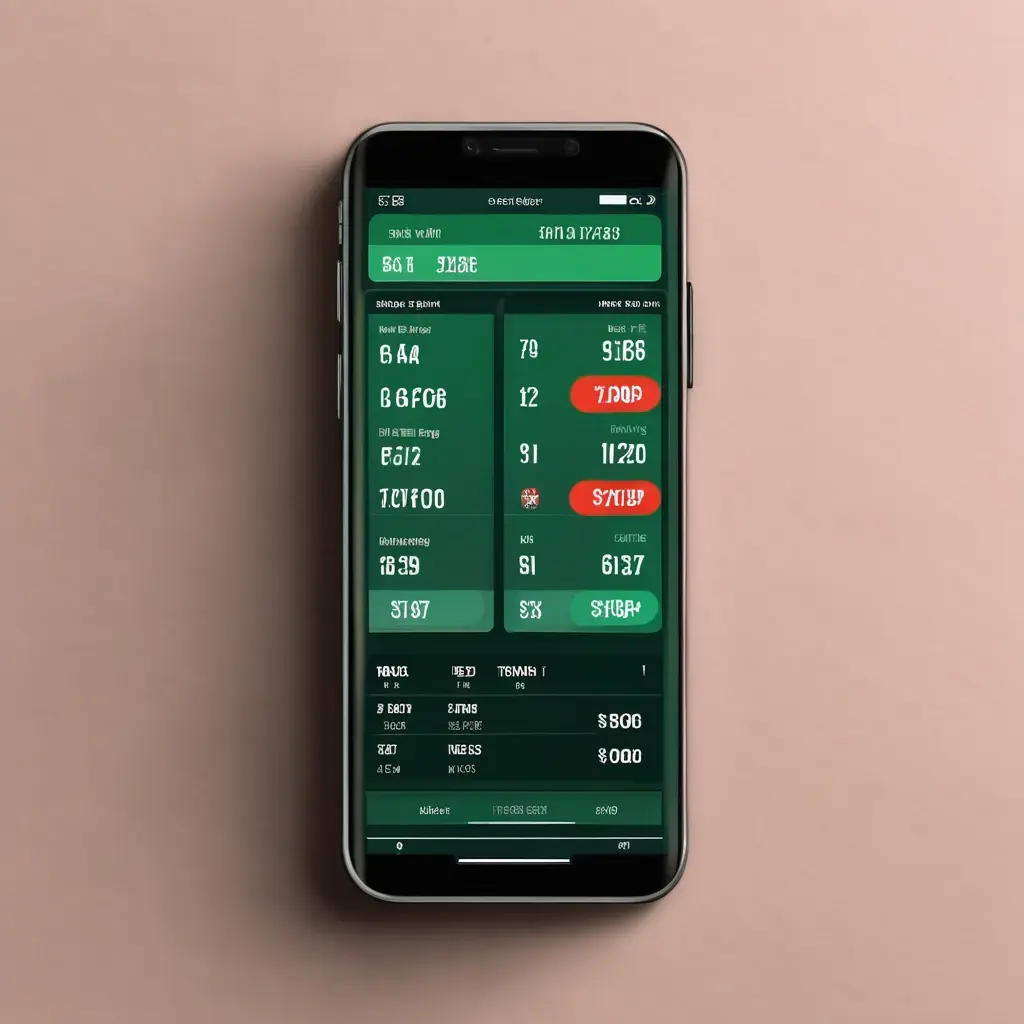 Digital screen displaying badminton betting odds and statistics