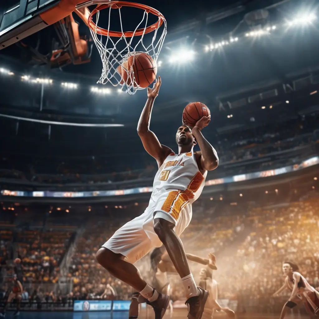 Basketball Game Action Shot