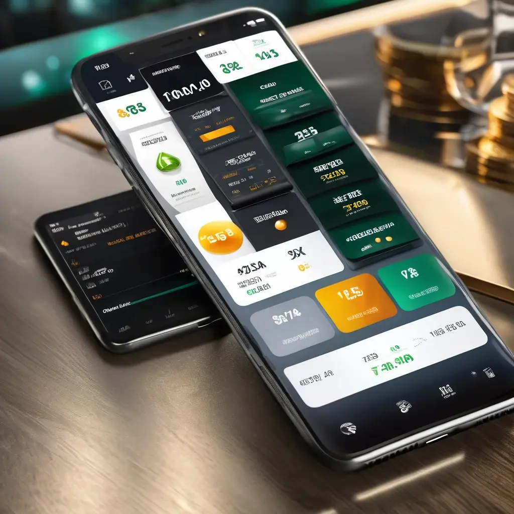 A mobile payment history interface representing Bonus Balance vs Cash Balance Withdrawal