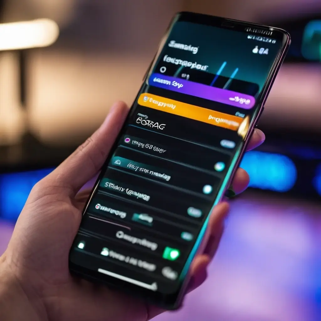 Smartphone screen displaying system specification details