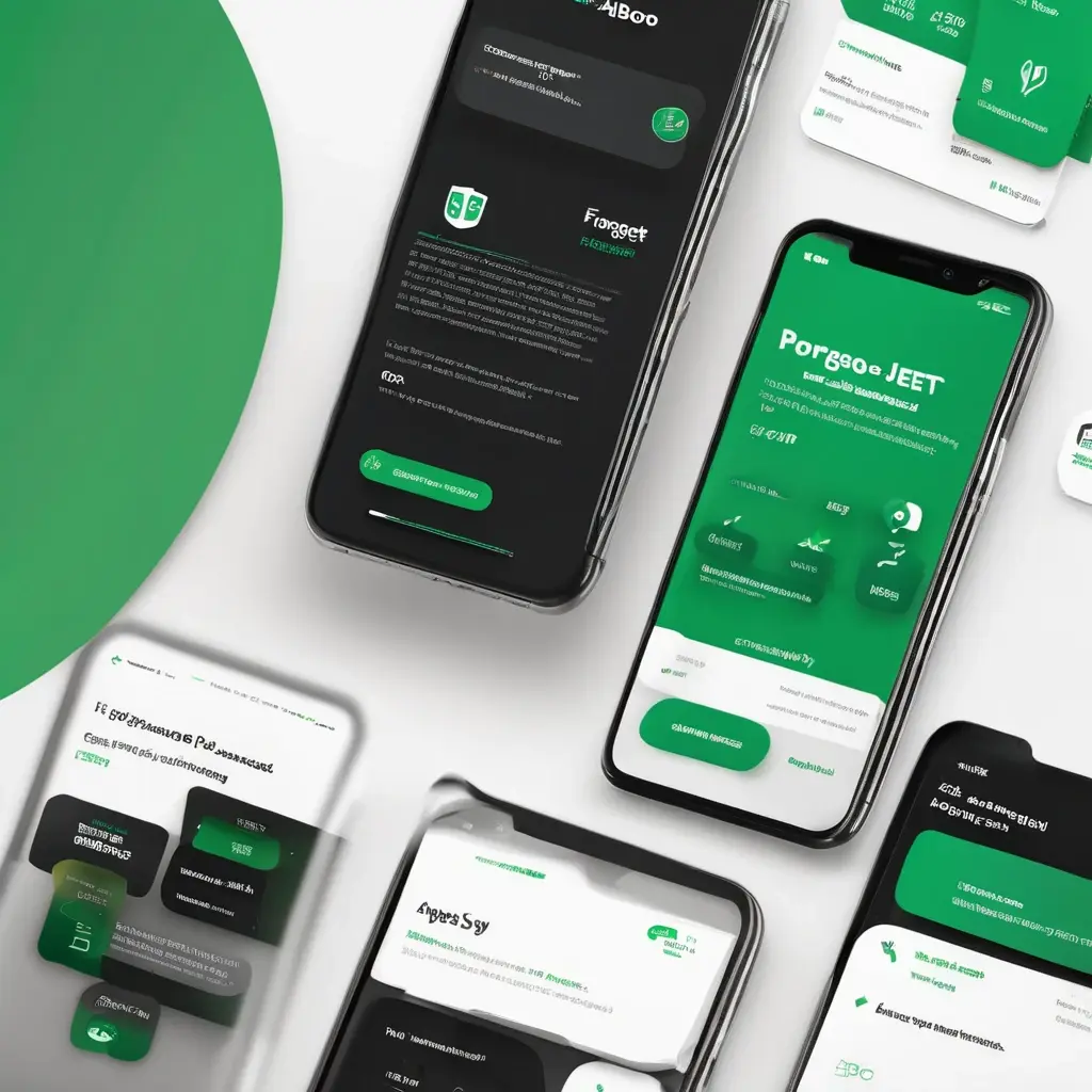 Password reset steps on Boro Jeet mobile app