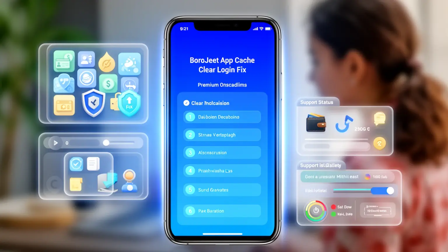 BoroJeet App Cache Clear Login Fix checklist visual
