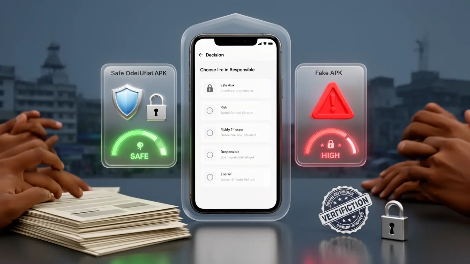 BoroJeet Official APK vs Fake APK checklist visual