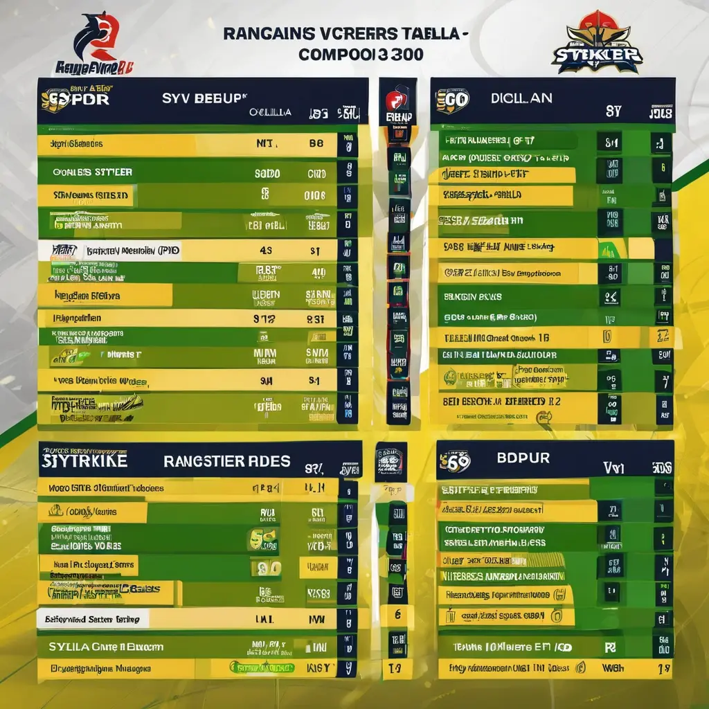 Table displaying betting odds for potential BPL 2026 winners