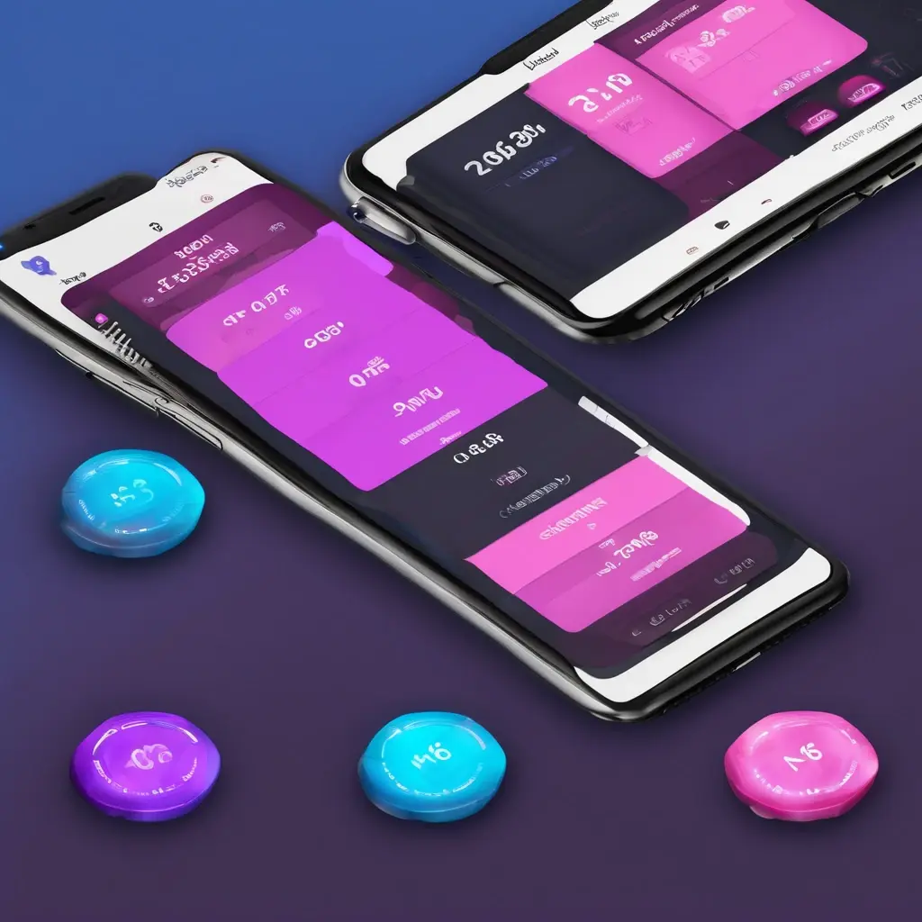 Close up of Aviator game history bar demonstrating alternating patterns of blue and purple