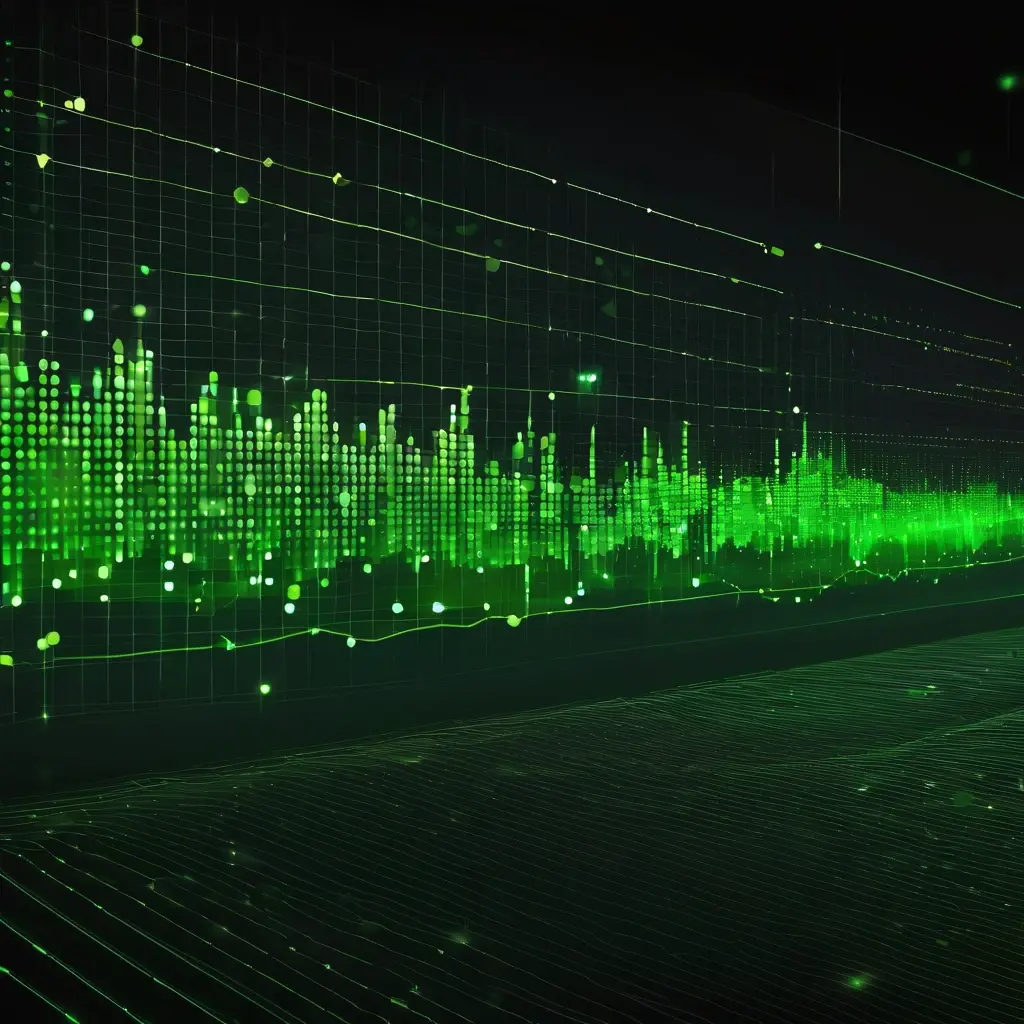 Chart showing random distribution of high multipliers over a 24-hour period