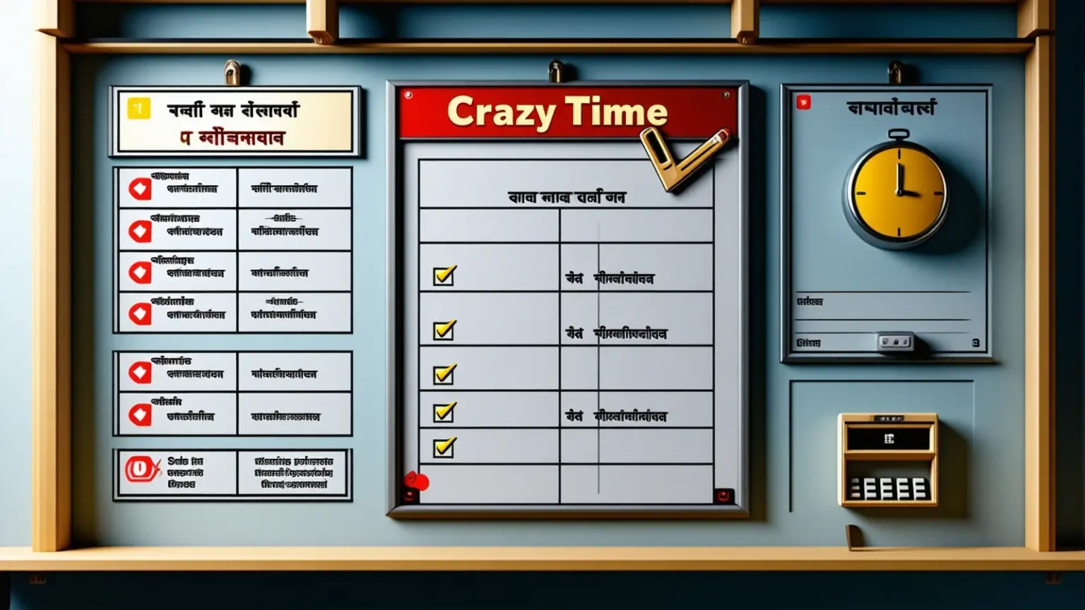Crazy Time খেলার নিয়ম Bangla checklist interface