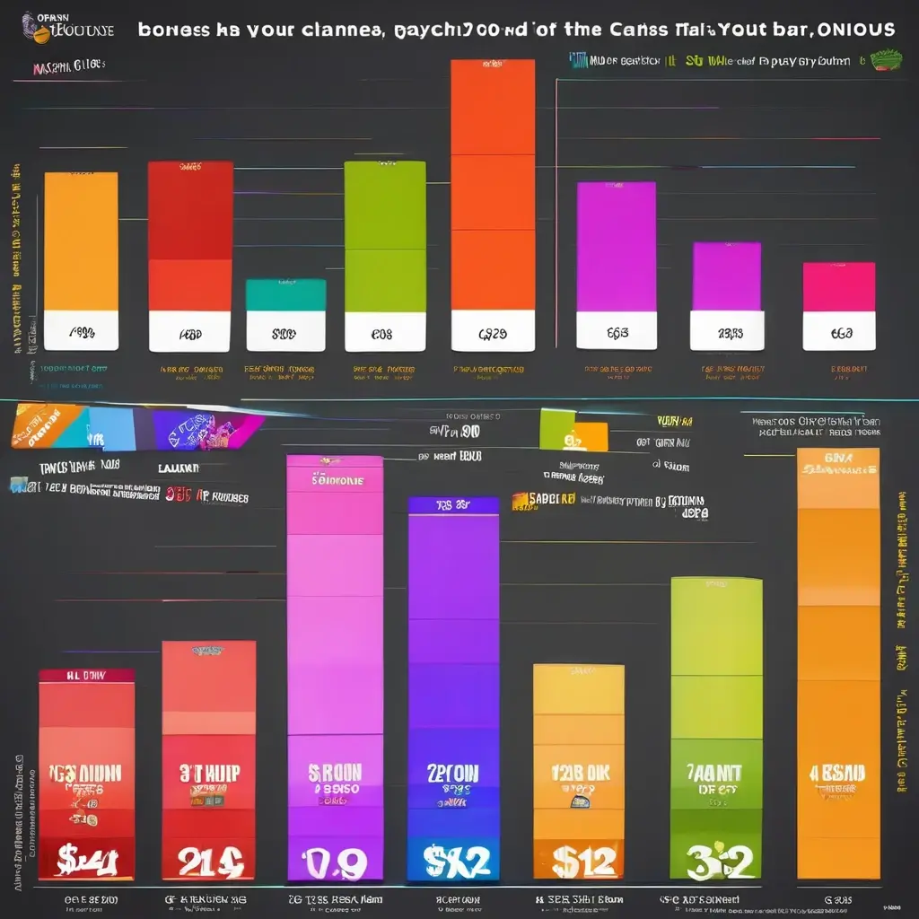 Bar chart comparing average multiplier payouts for Coin Flip, Cash Hunt, Pachinko, and Crazy Time rounds