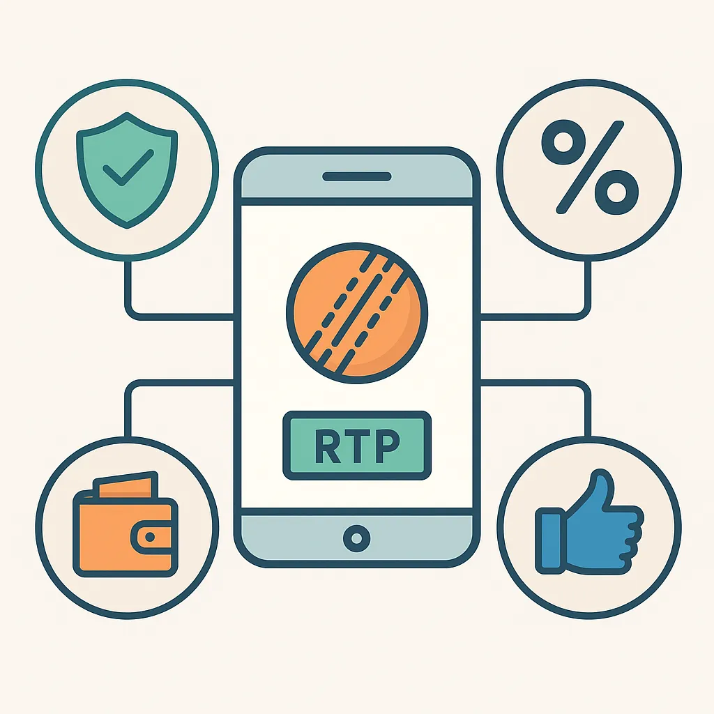 একটি ইনফোগ্রাফিক যা সেরা ক্রিকেট বেটিং অ্যাপ মূল্যায়নের মানদণ্ড দেখাচ্ছে: নিরাপত্তা, অডস, পেমেন্ট এবং ব্যবহারকারীর অভিজ্ঞতা।