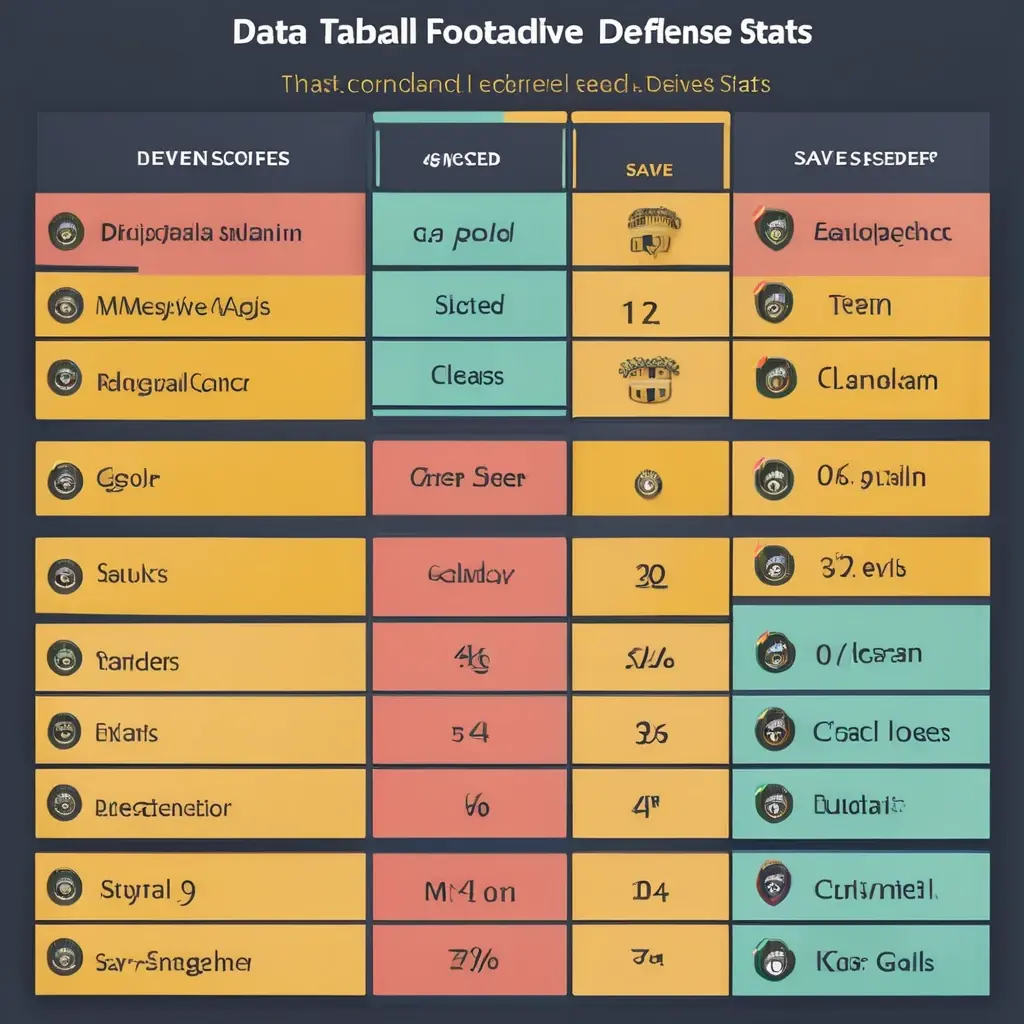Clean Sheet Stats Table