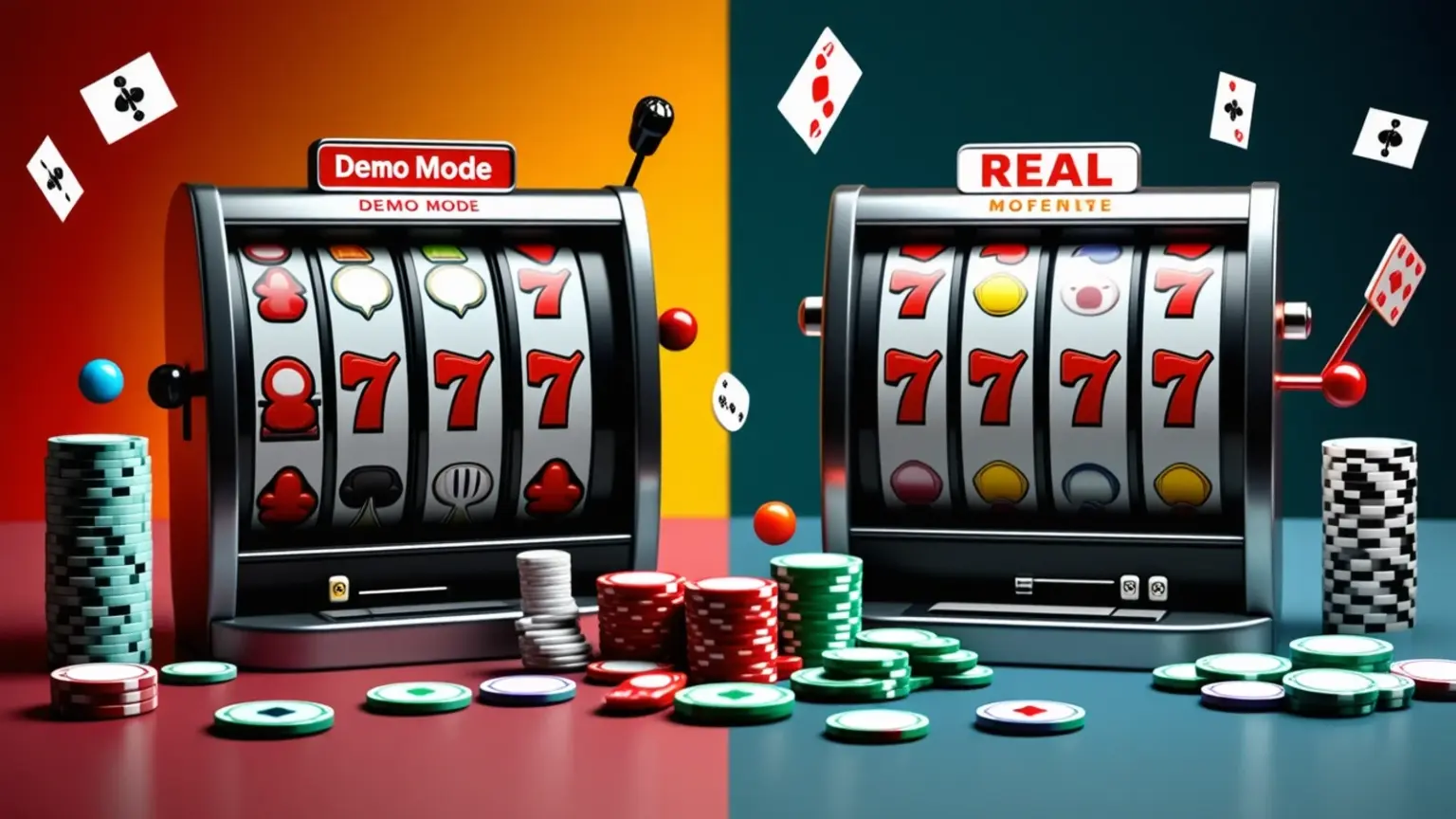 A featured visual representing Demo Mode vs Real Money Slots