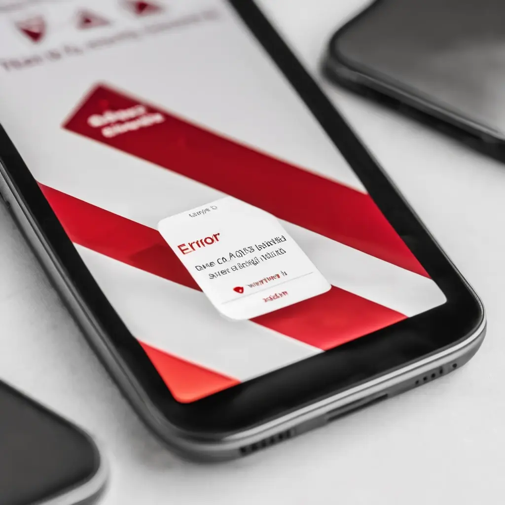 Smartphone with Red Banned Screen