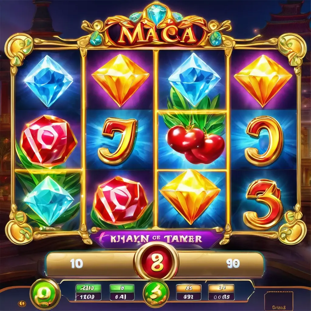 Dreams of Macau gameplay showing diamond framed sticky wilds