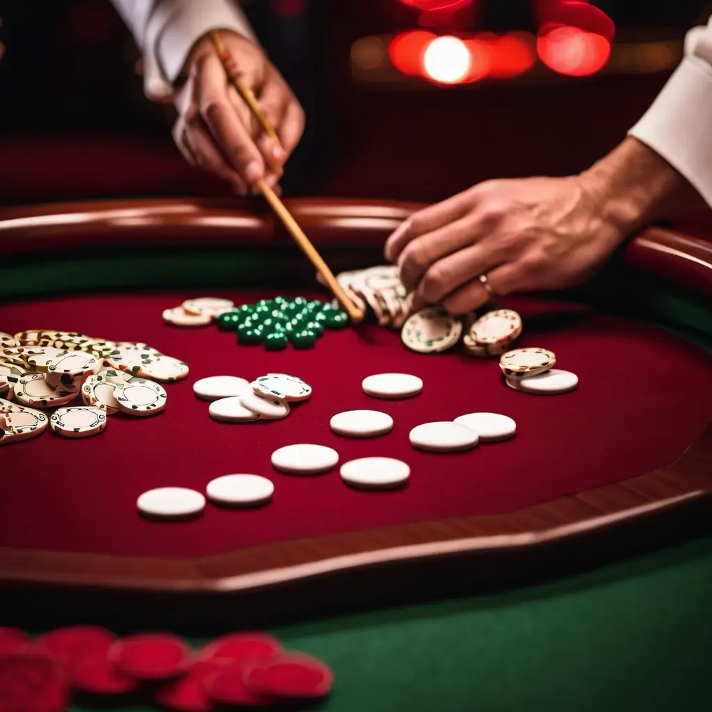 Fan Tan Live Dealer Table with Beads