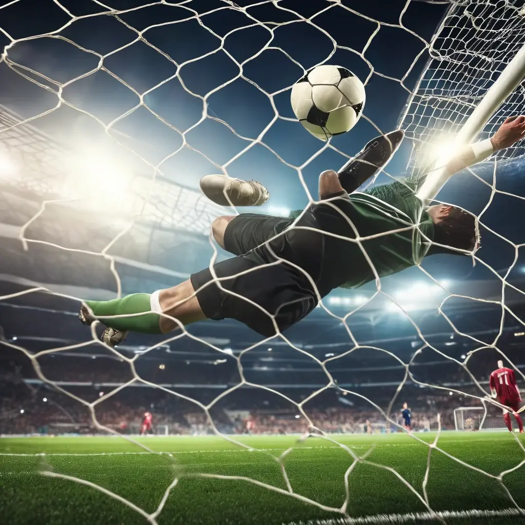 Football Match Goal Scoring Moment
