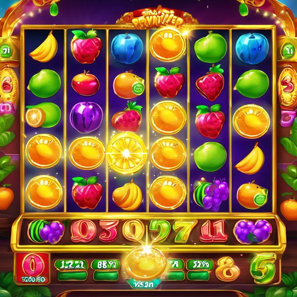 Big win screen on Fruit Party slot with exploding fruits