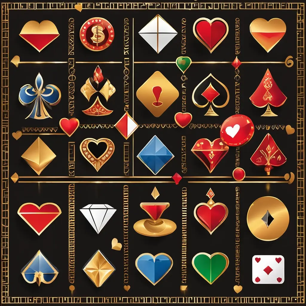 Chart showing the 6 symbols of Jhandi Munda and their payout multipliers