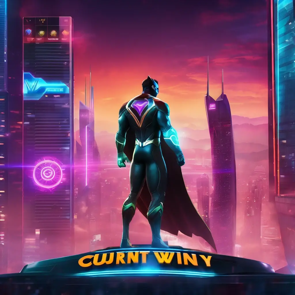 Magnify Man flying past skyscrapers with a 25x multiplier displayed