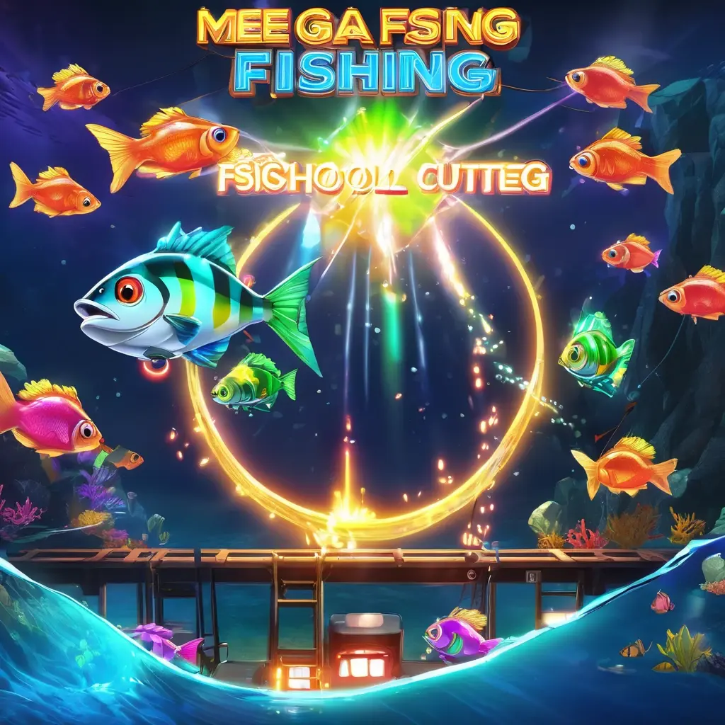 Mega Fishing gameplay showing the Railgun in action