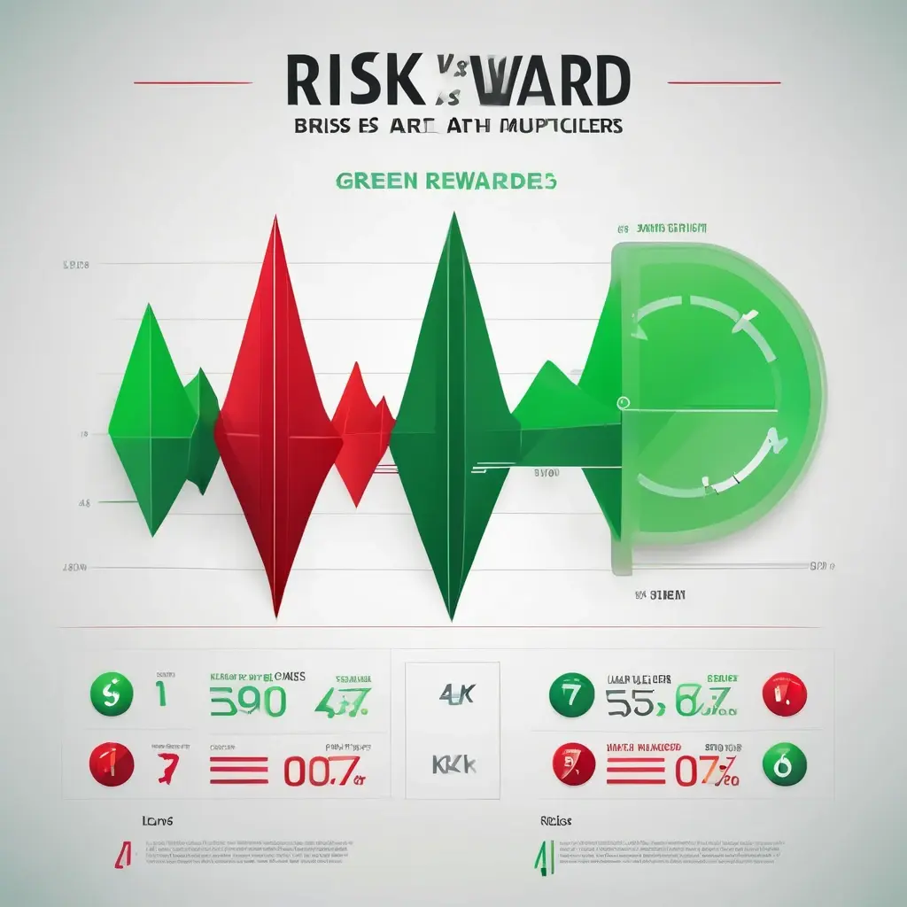Risk vs Reward chart showing how payout decreases as probability increases