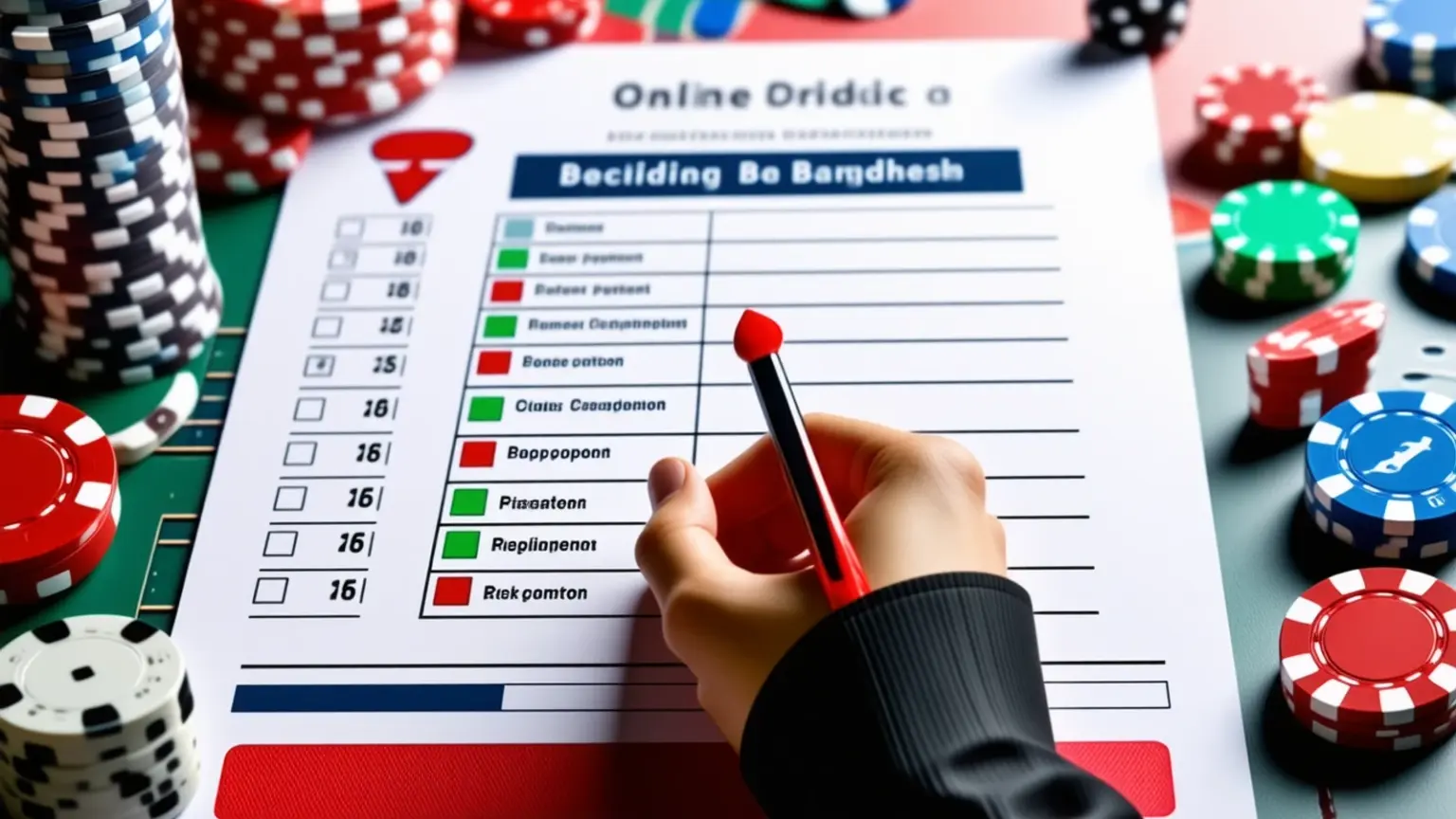 Online Gambling in Bangladesh Explained checklist interface
