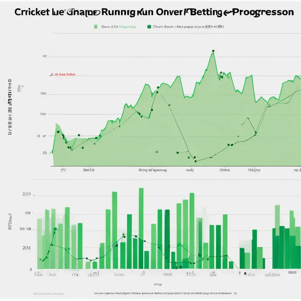 Chart showing runs progression vs betting line