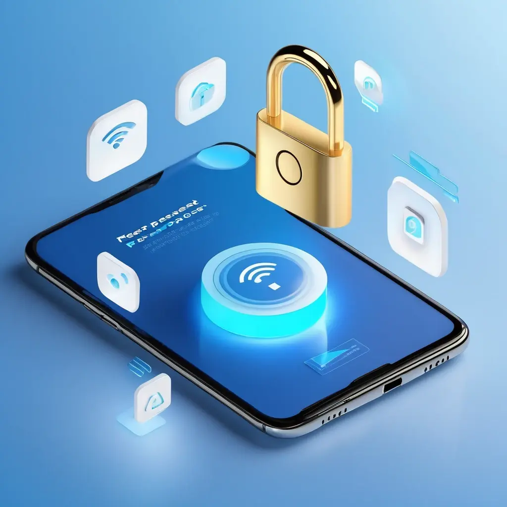 পাসওয়ার্ড রিসেট প্রক্রিয়ার ধাপগুলো দেখানো একটি ইলাস্ট্রেশন।