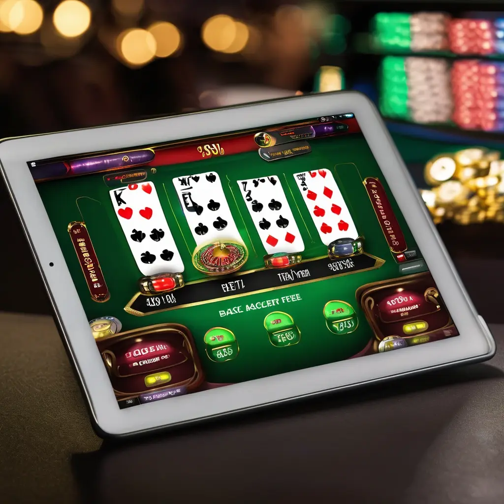 Peek Baccarat Betting Interface Showing Peek Fee