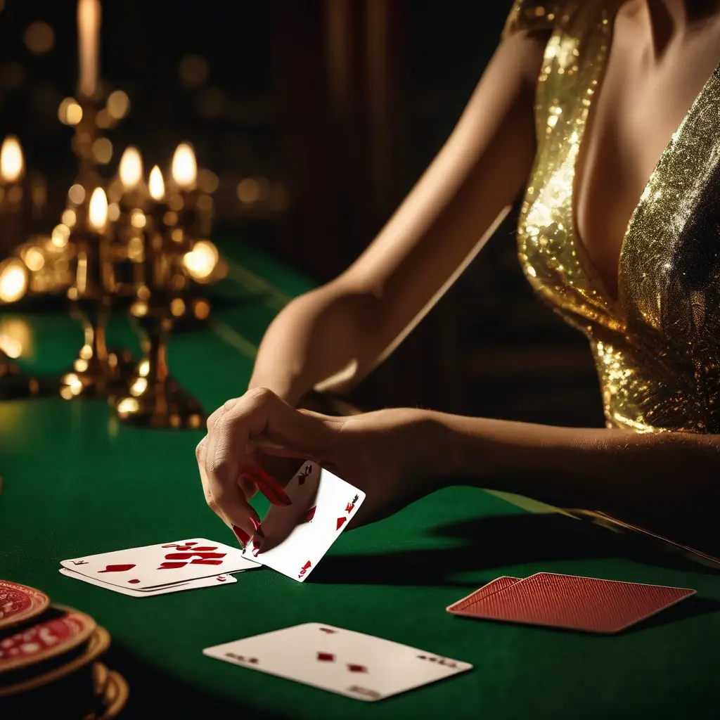 Peek Baccarat Live Dealer Revealing Cards