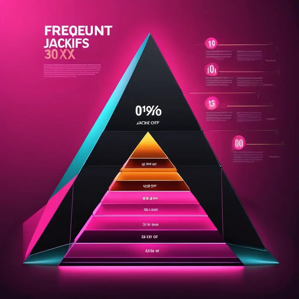 Pyramid chart showing low frequency but high payout for high multipliers