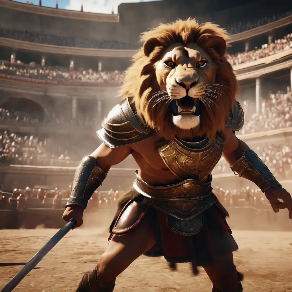 Roma X Bonus Game Lion Fight