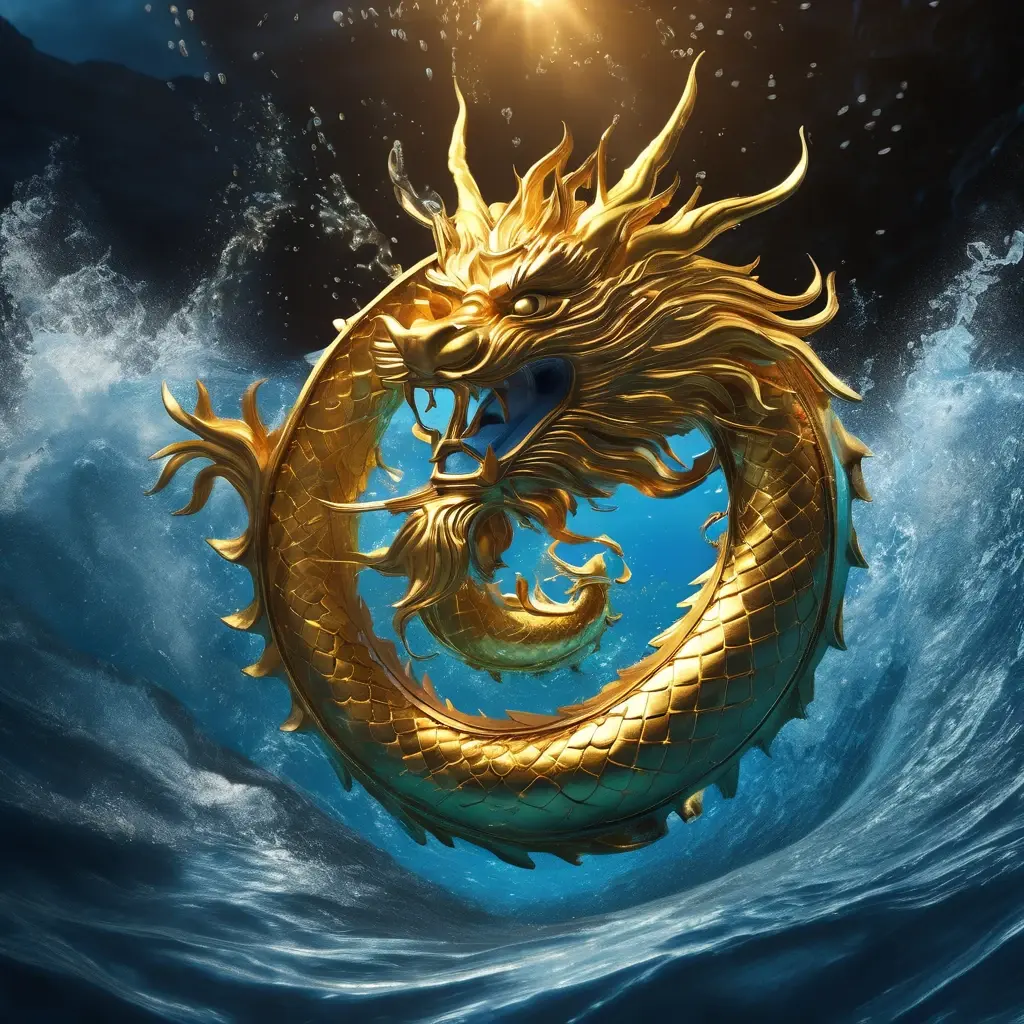 Royal Fishing গেমে ড্রাগন ডাকার একটি দৃশ্য, যেখানে ড্রাগনটি আগুন দিয়ে মাছ ধরছে।