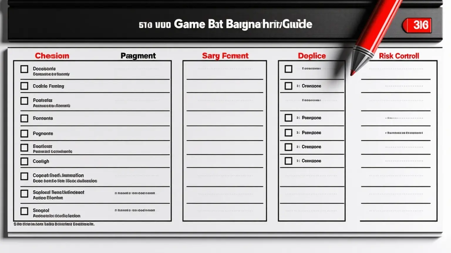 Slot Game Bangladesh Beginners Guide checklist interface