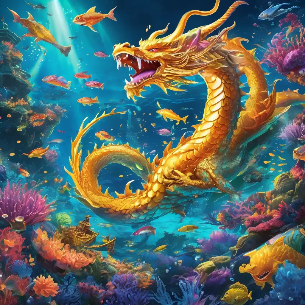 BoroJeet-এ সেরা ৫টি মাছ ধরার গেমের একটি আকর্ষণীয় ব্যানার, যেখানে বিভিন্ন সামুদ্রিক প্রাণী এবং কামান রয়েছে।