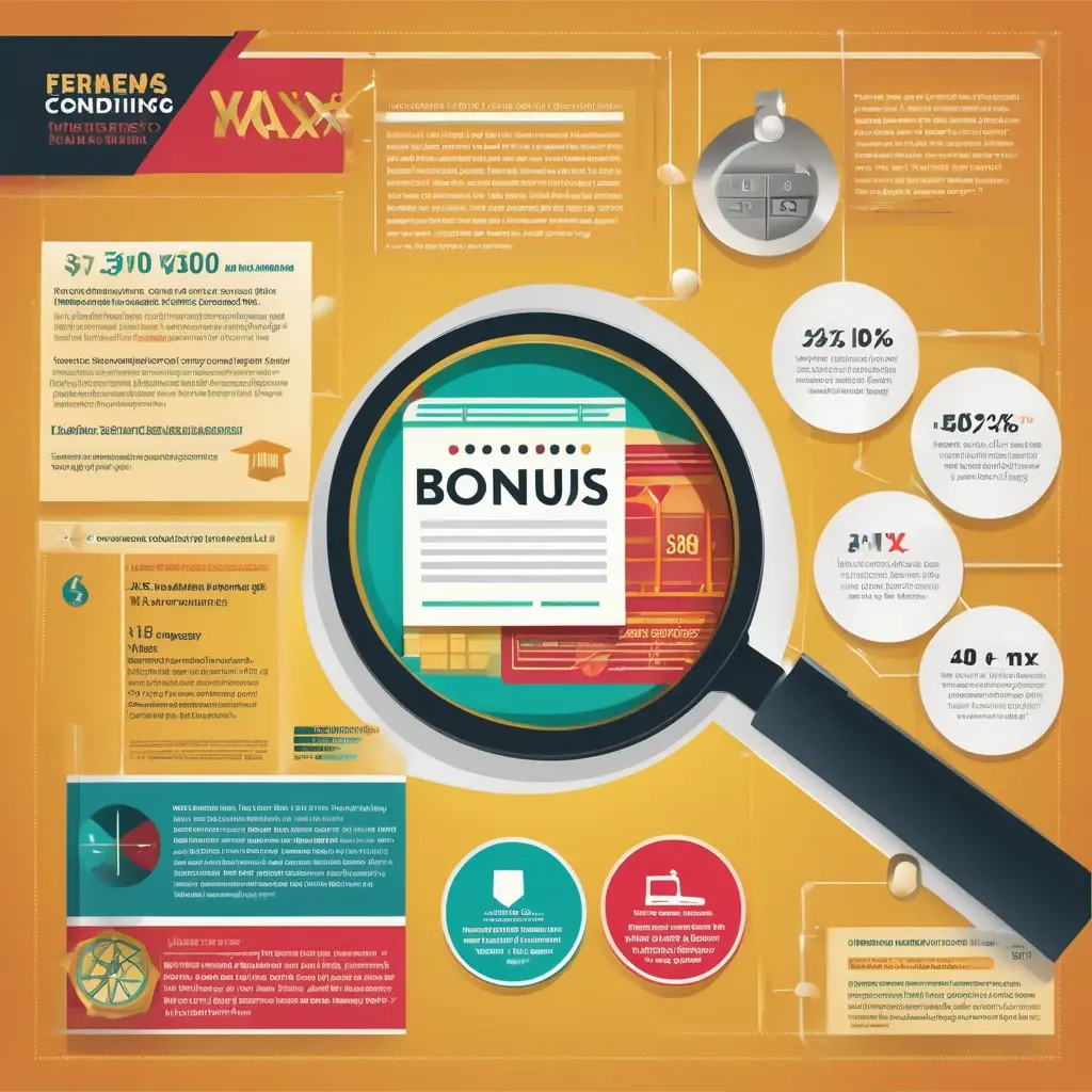 Infographic explaining specific wagering requirements and caps on winnings for no deposit bonuses
