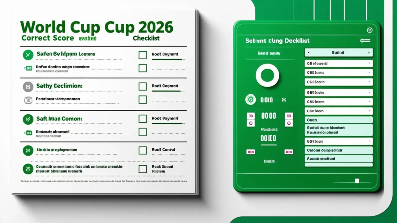 World Cup 2026 Correct Score Betting Guide checklist interface