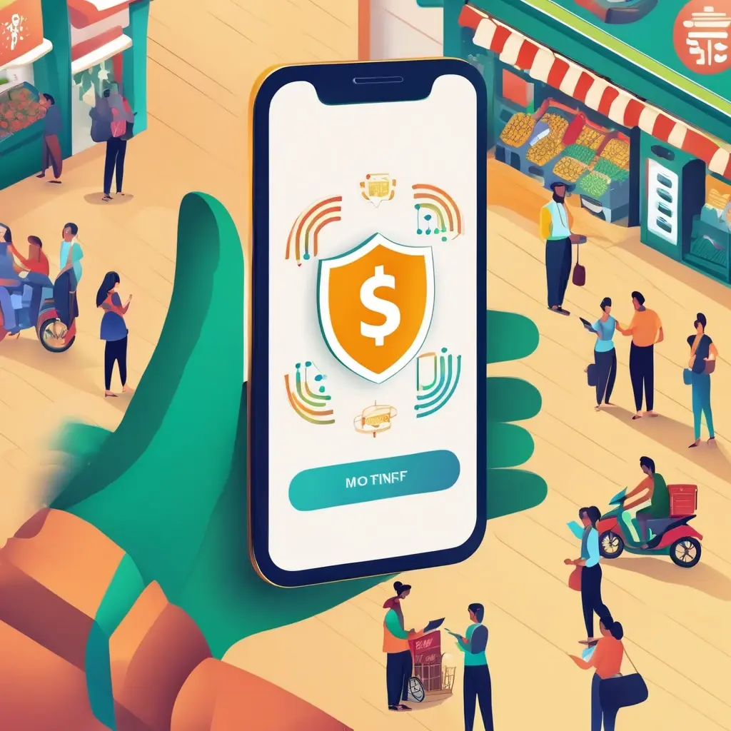 Mobile phone showing Bkash, Nagad, and Rocket logos with money transfer icon - এজেন্ট ব্যাংকিং