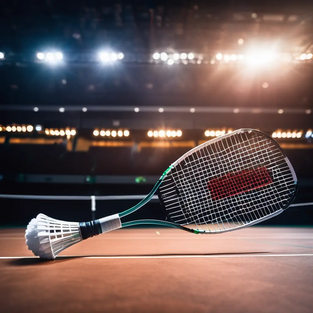 Badminton shuttlecock and racket with betting odds in background - ব্যাডমিন্টন বেটিং