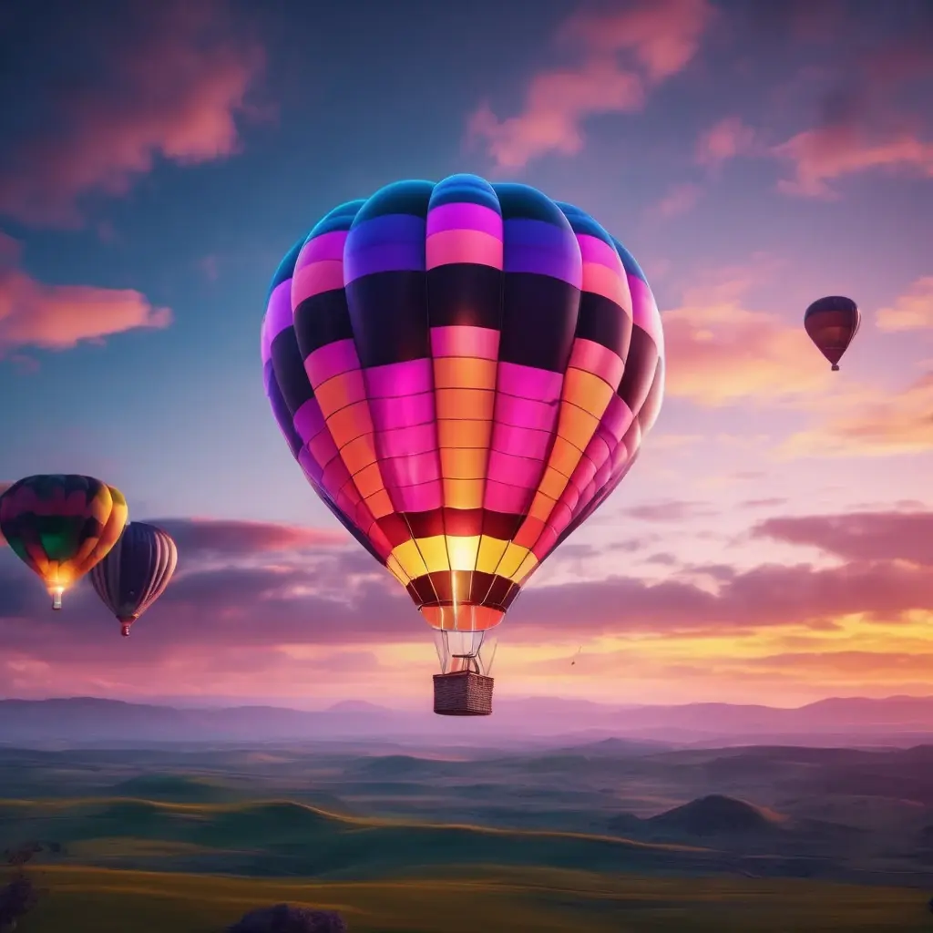 A glowing balloon about to pop representing the Smartsoft Balloon game