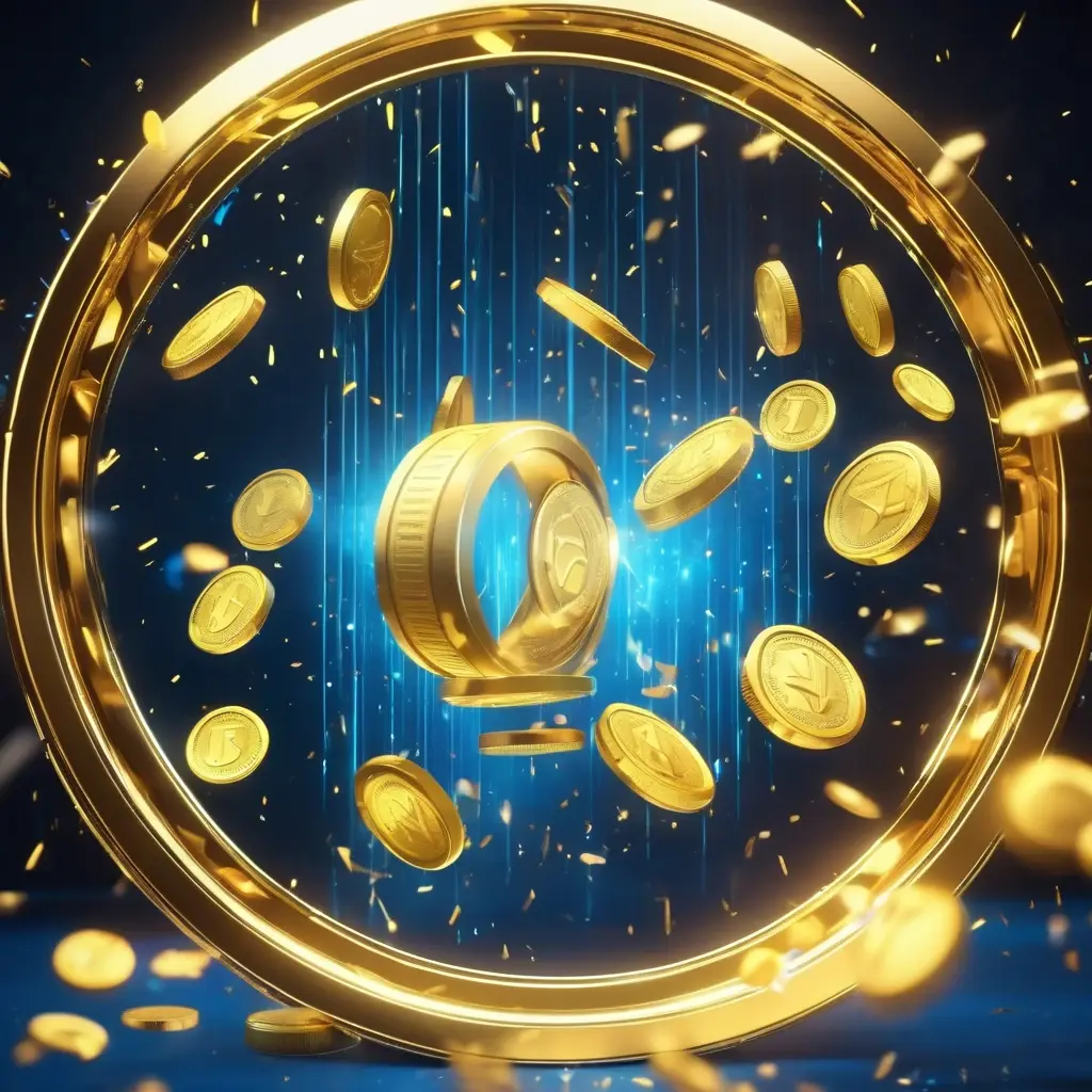 Golden bonus coins raining on a crash game screen with a wagering requirement warning