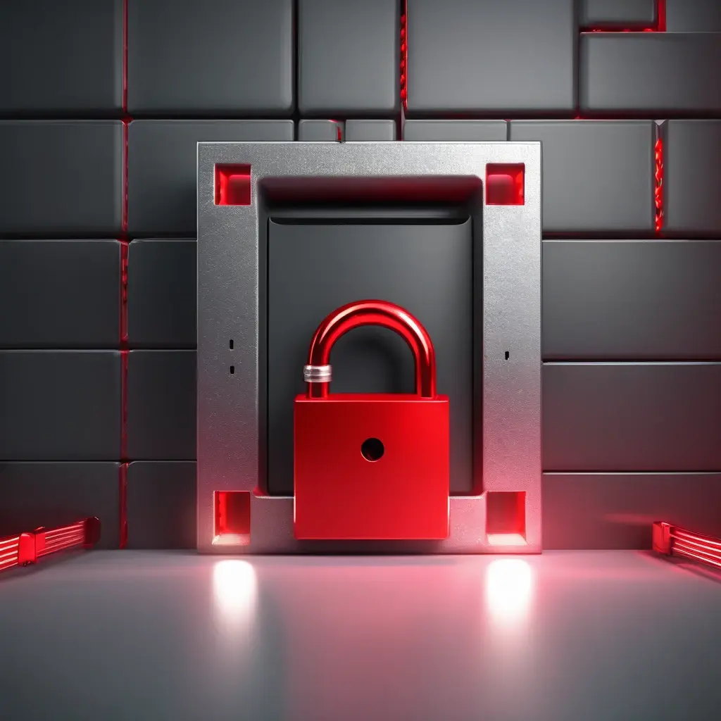 Locked Boro Jeet account concept with padlock and warning sign