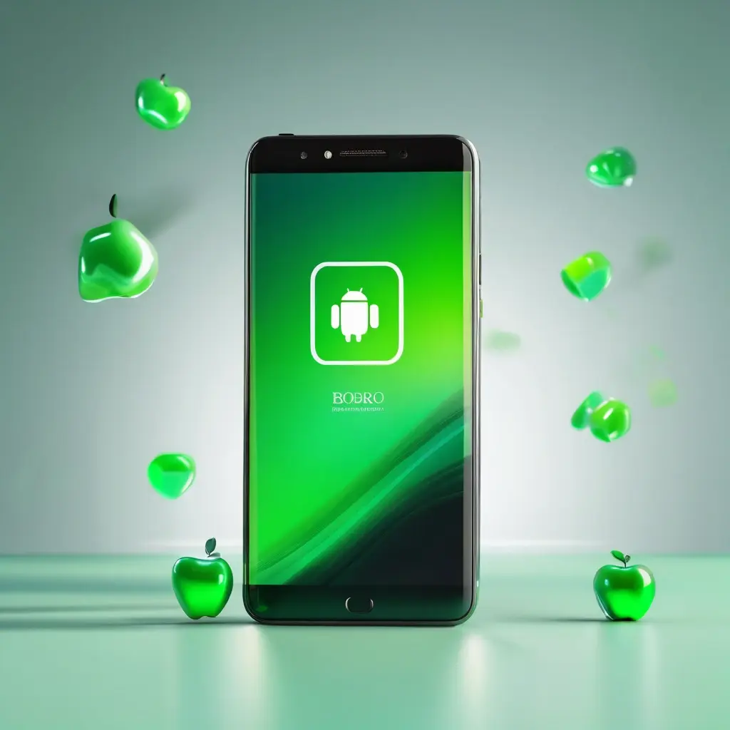 Smartphone displaying Boro Jeet app download screen with Android and iOS logos - Boro Jeet App