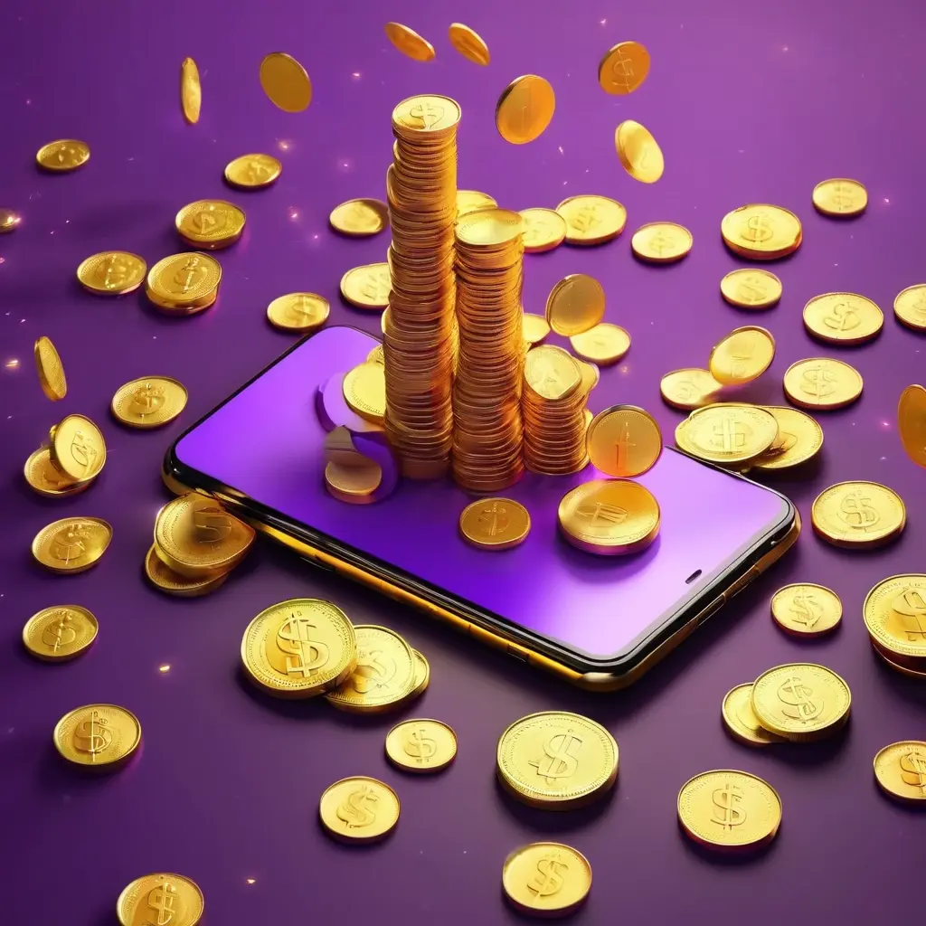 Happy user showing referral earnings on smartphone screen