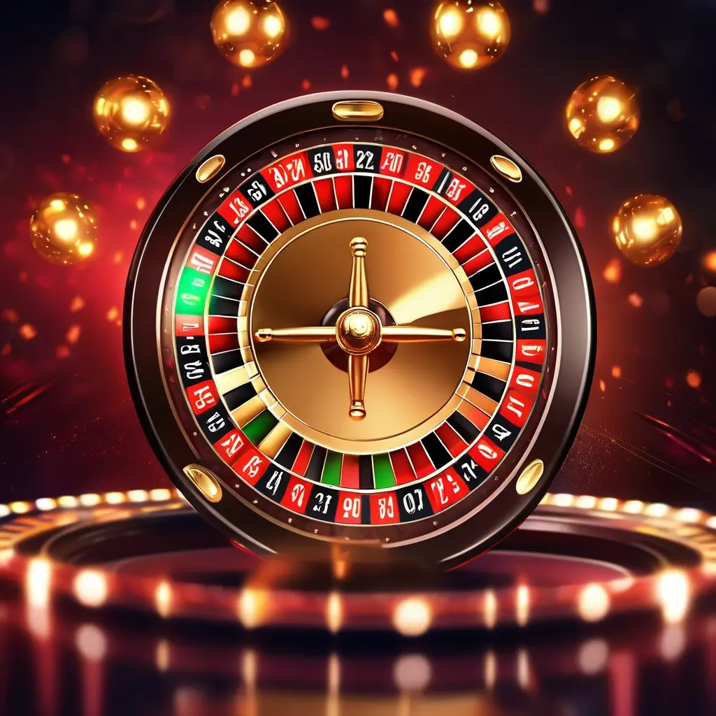 A spinning roulette wheel with a ball landing on a winning number, Boro Jeet theme