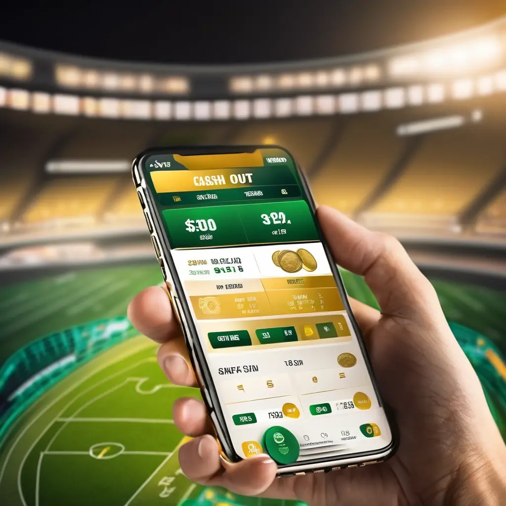 Mobile betting interface highlighting the Cash Out button with fluctuating values