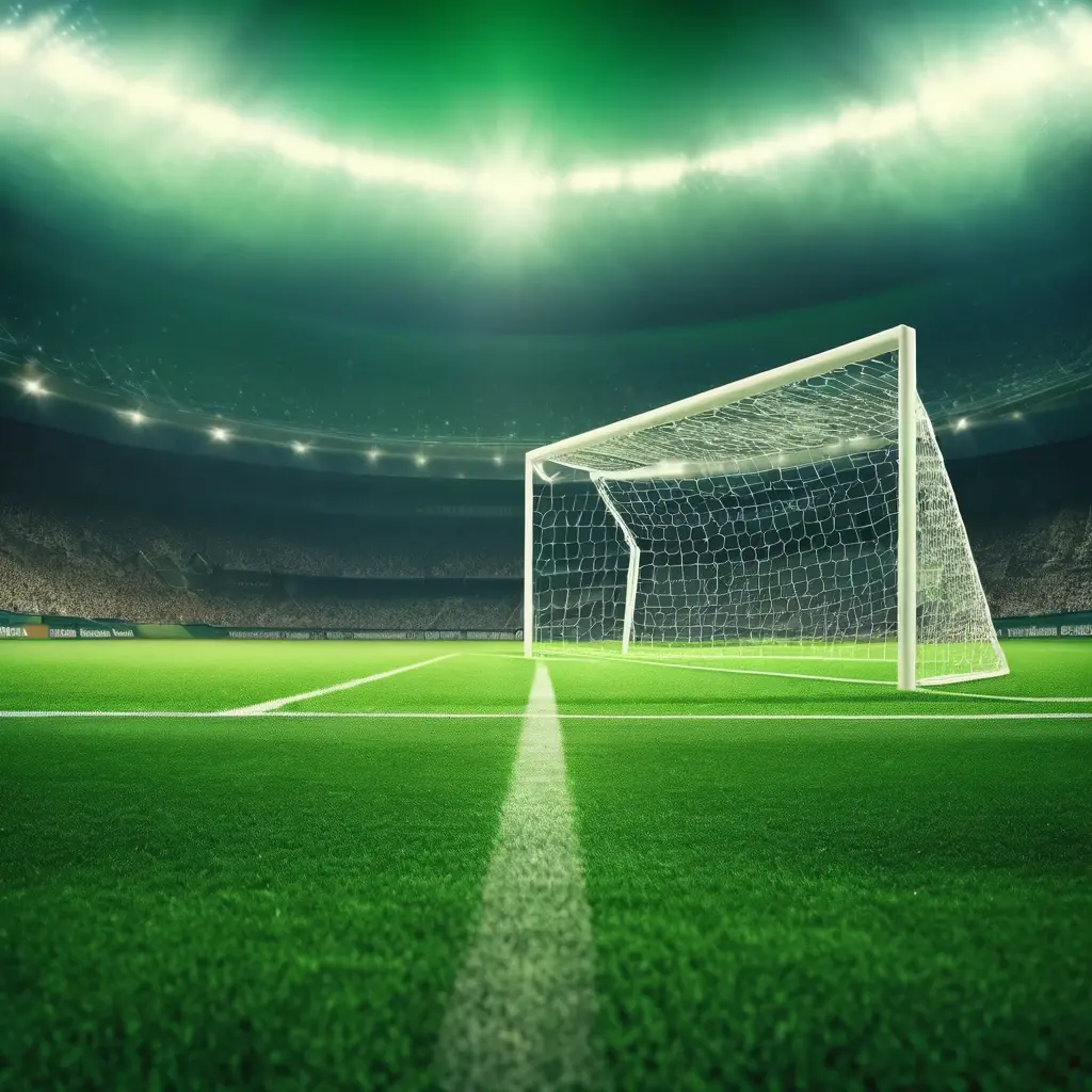 Action shot of a football player taking a corner kick, with tactical lines showing the trajectory