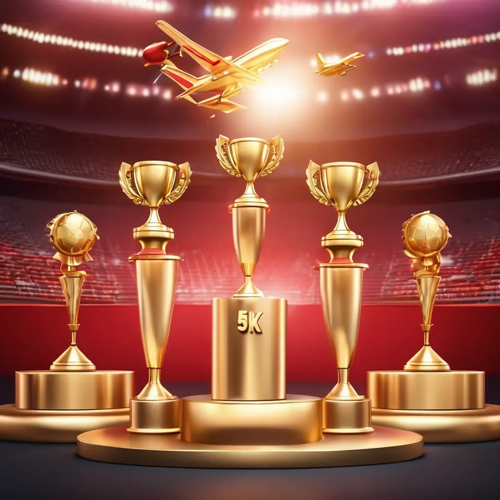 Trophy podium ranking various crash games by RTP percentage