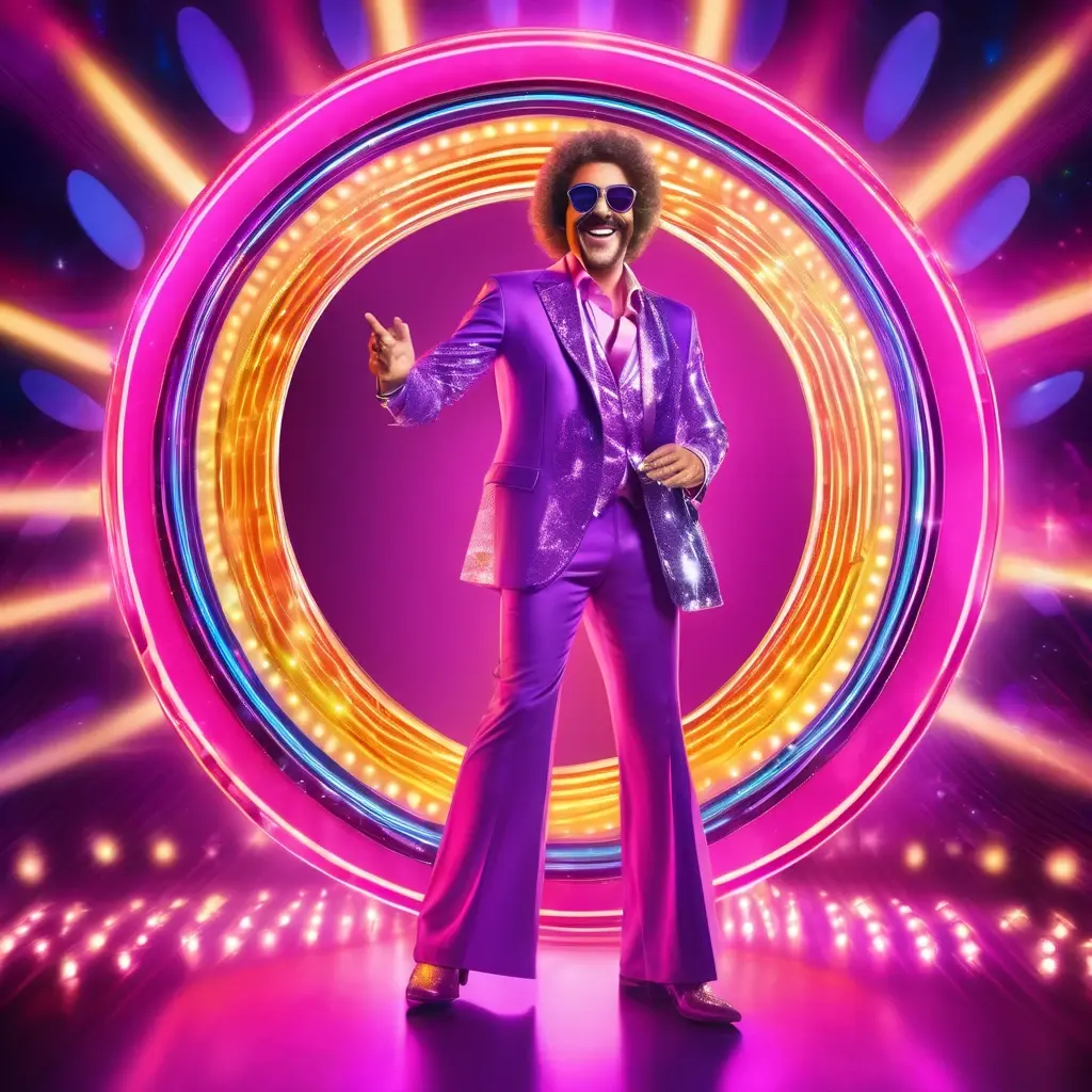 Funky Time Live Game Show Host with DigiWheel (Funky Time লাইভ গেম শো হোস্ট)