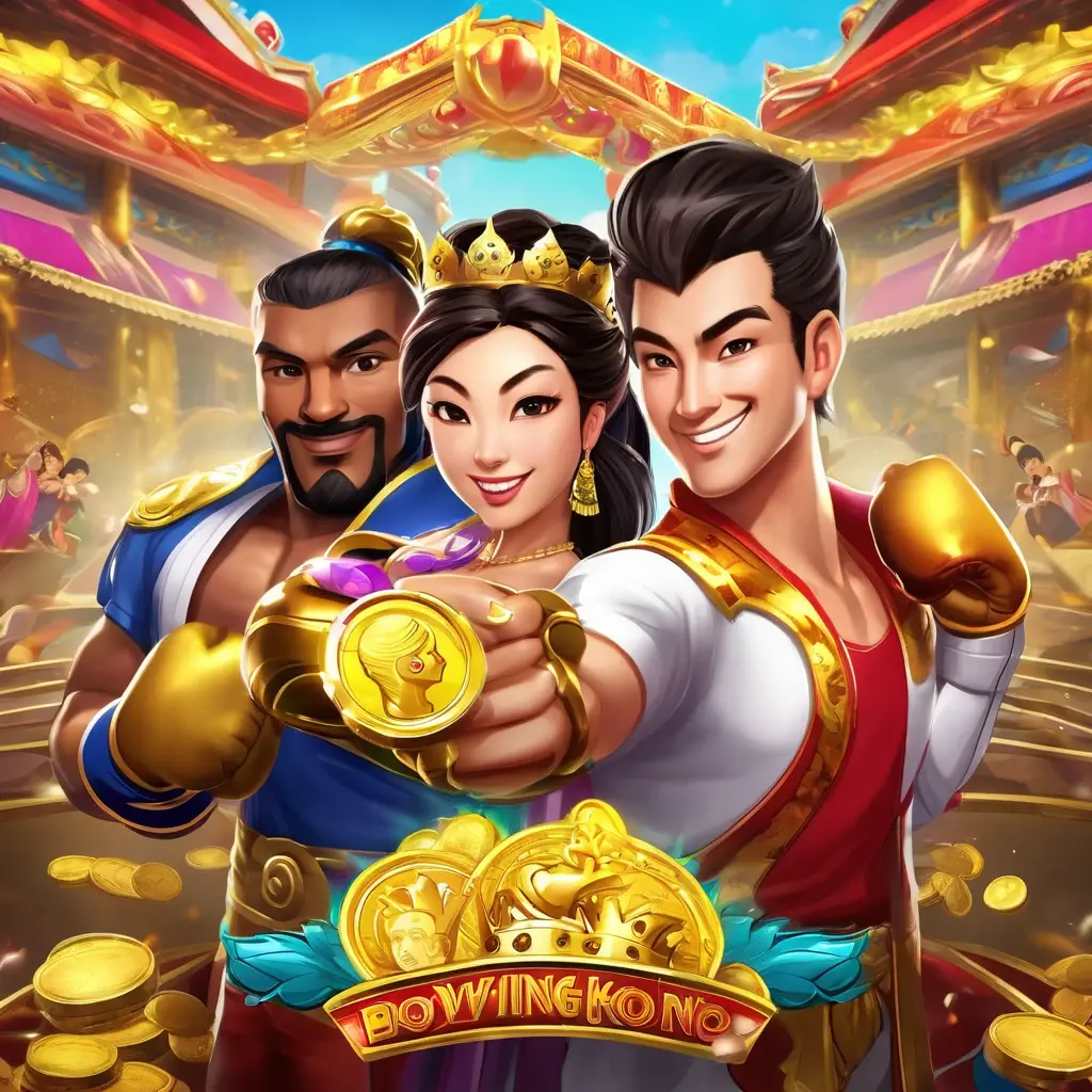 Colorful JILI slot game characters with coins and 1 BDT coin prominently displayed